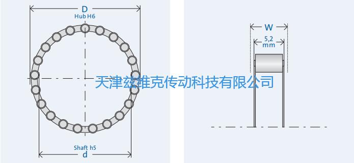GMNRL458-4單向軸承圖紙