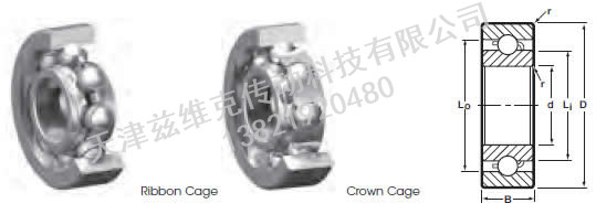 NHBB SSRI-518 深溝球軸承圖紙