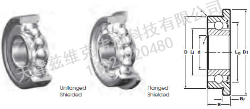 NHBB SSRI-4ZZF 深溝球軸承圖紙