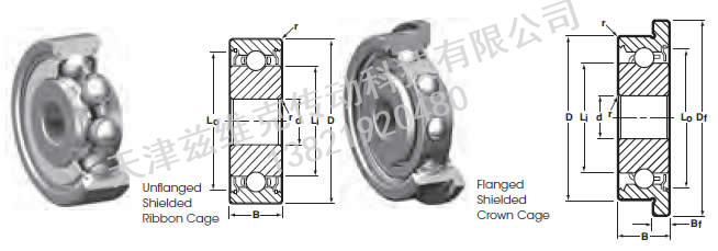NHBB SSRI-8516ZZSD502 深溝球軸承圖紙